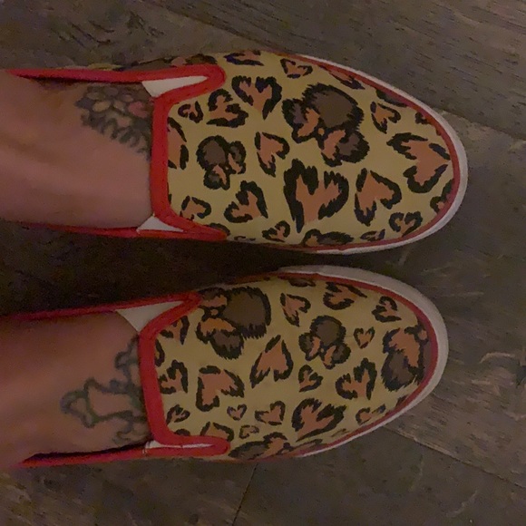 Disney Minnie Mouse Cheetah Print loafers- Size 8 - Picture 5 of 7